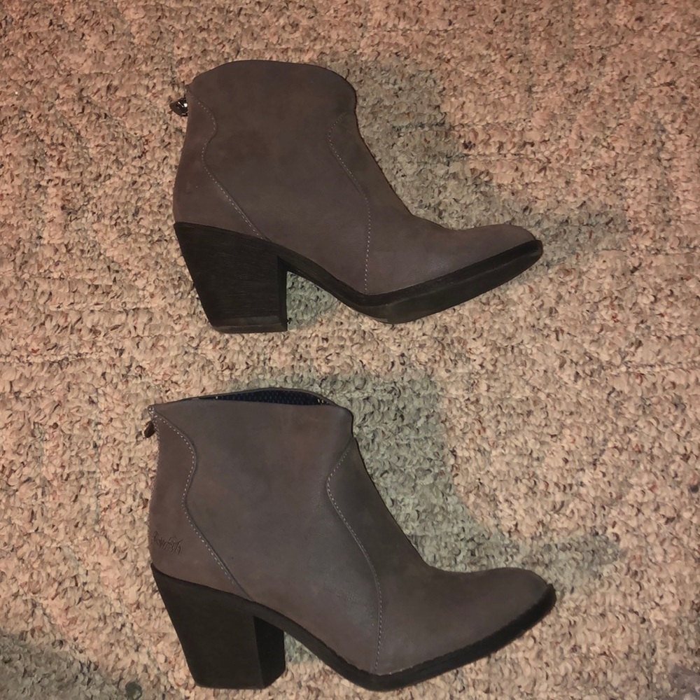 Gray booties